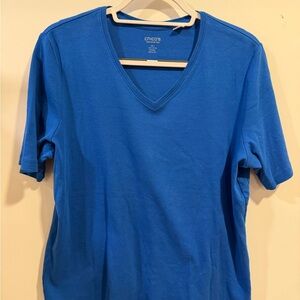 Chico's Men's Vibrant Blue Short Sleeve Tee